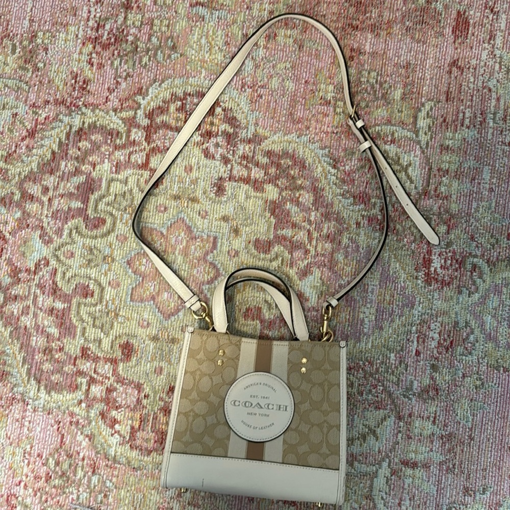 Coach white bag